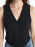 LC Waikiki V-Neck Striped Women's Classic Vest